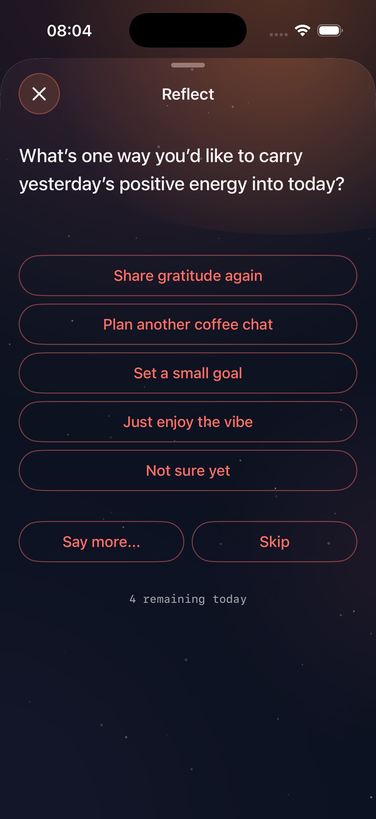 Personalized reflection